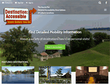 Tablet Screenshot of destinationaccessible.com